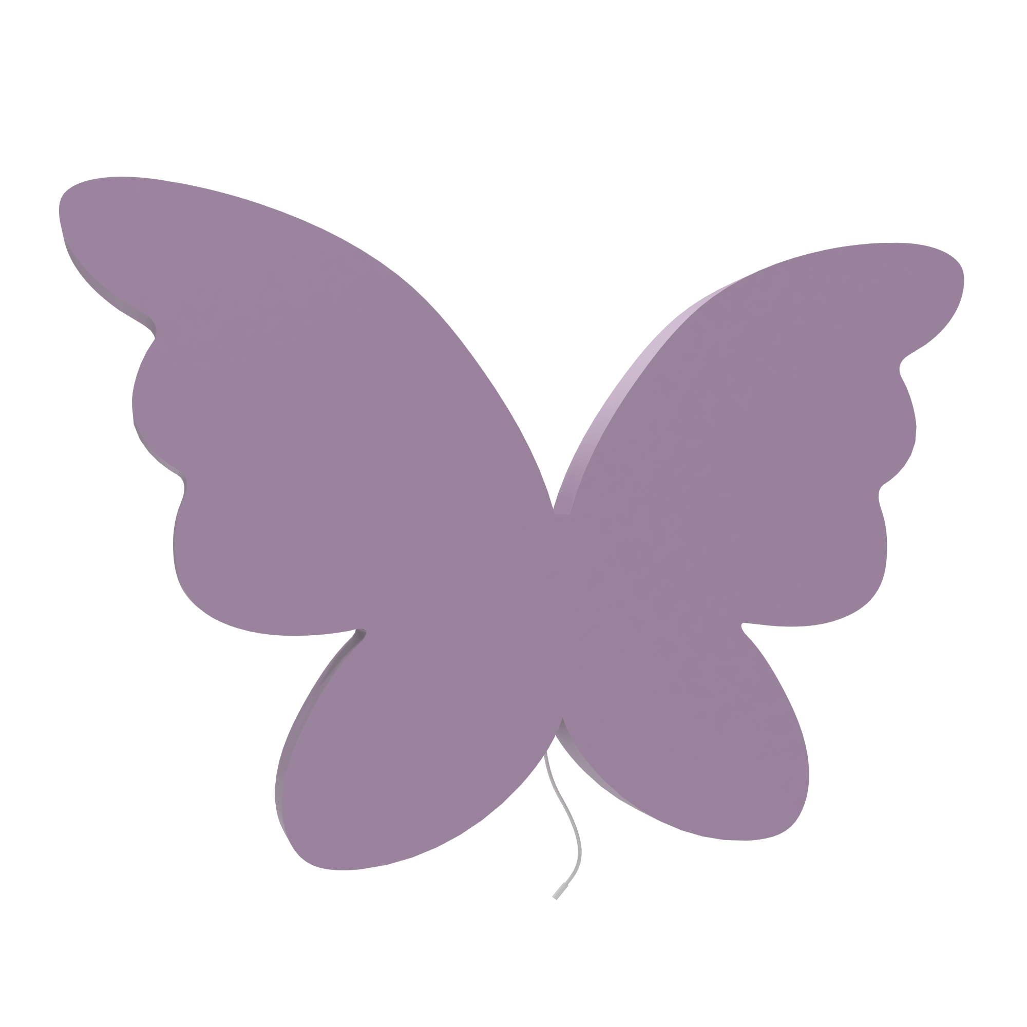 applique murale chambre bébé papillon violet