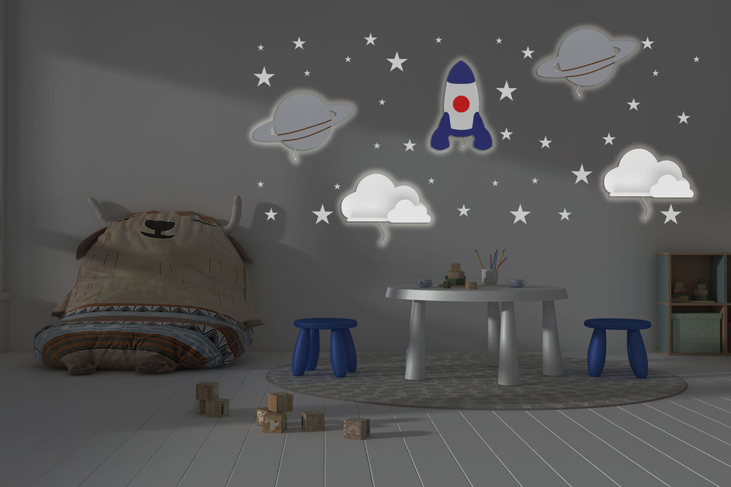 lampe-murale-babynotte-pour-chambre-enfant-fusée-bleu-et-lune-nuit