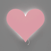 lampe murale chambre pour enfant coeur rose