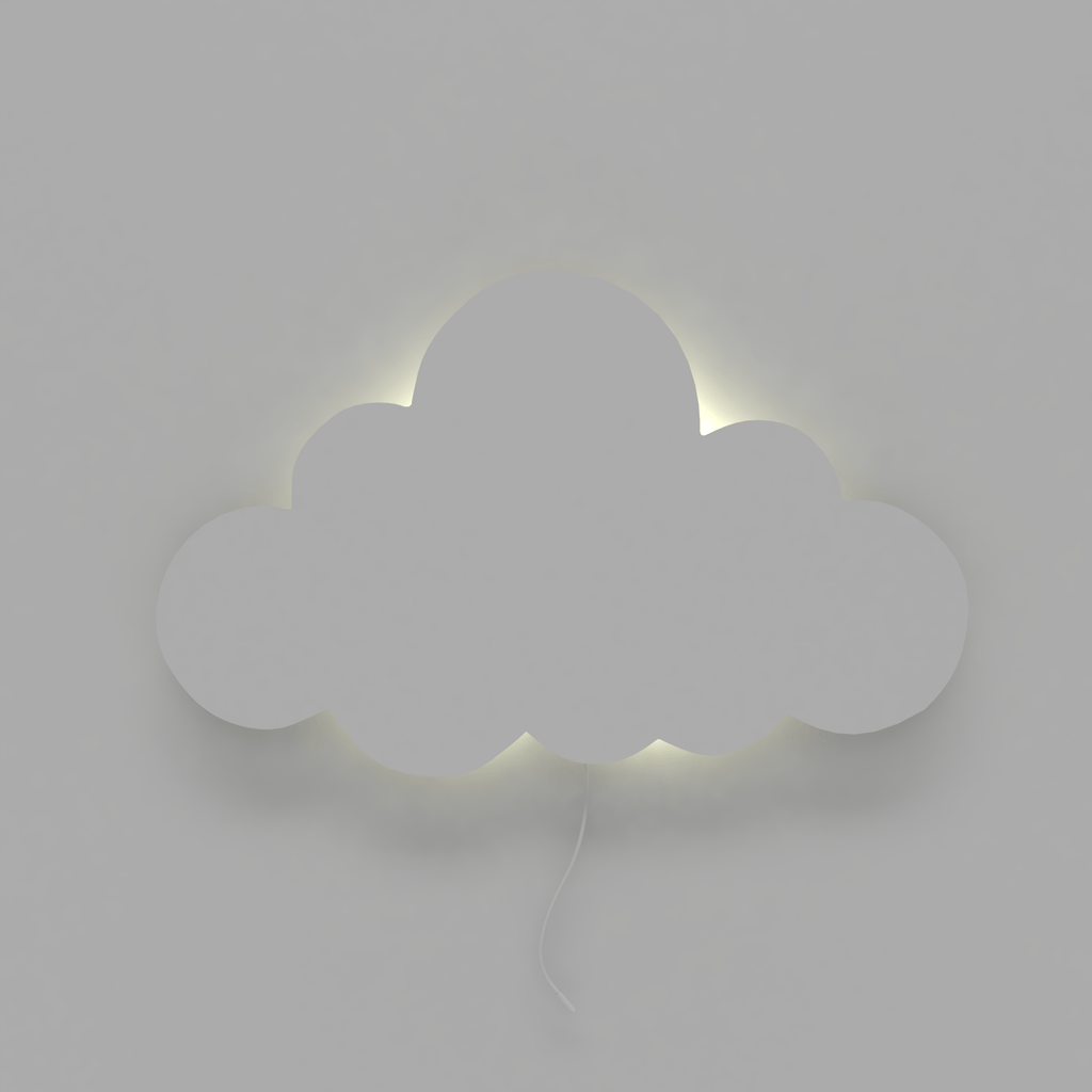 lampe murale nuage blanc chambre enfant
