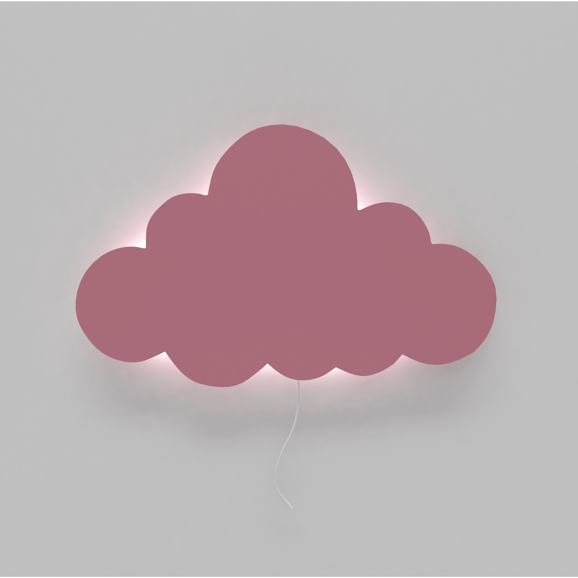 lampe murale nuage rose chambre bébé