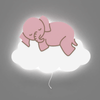luminaire murale chambre bébé éléphant nuage rose