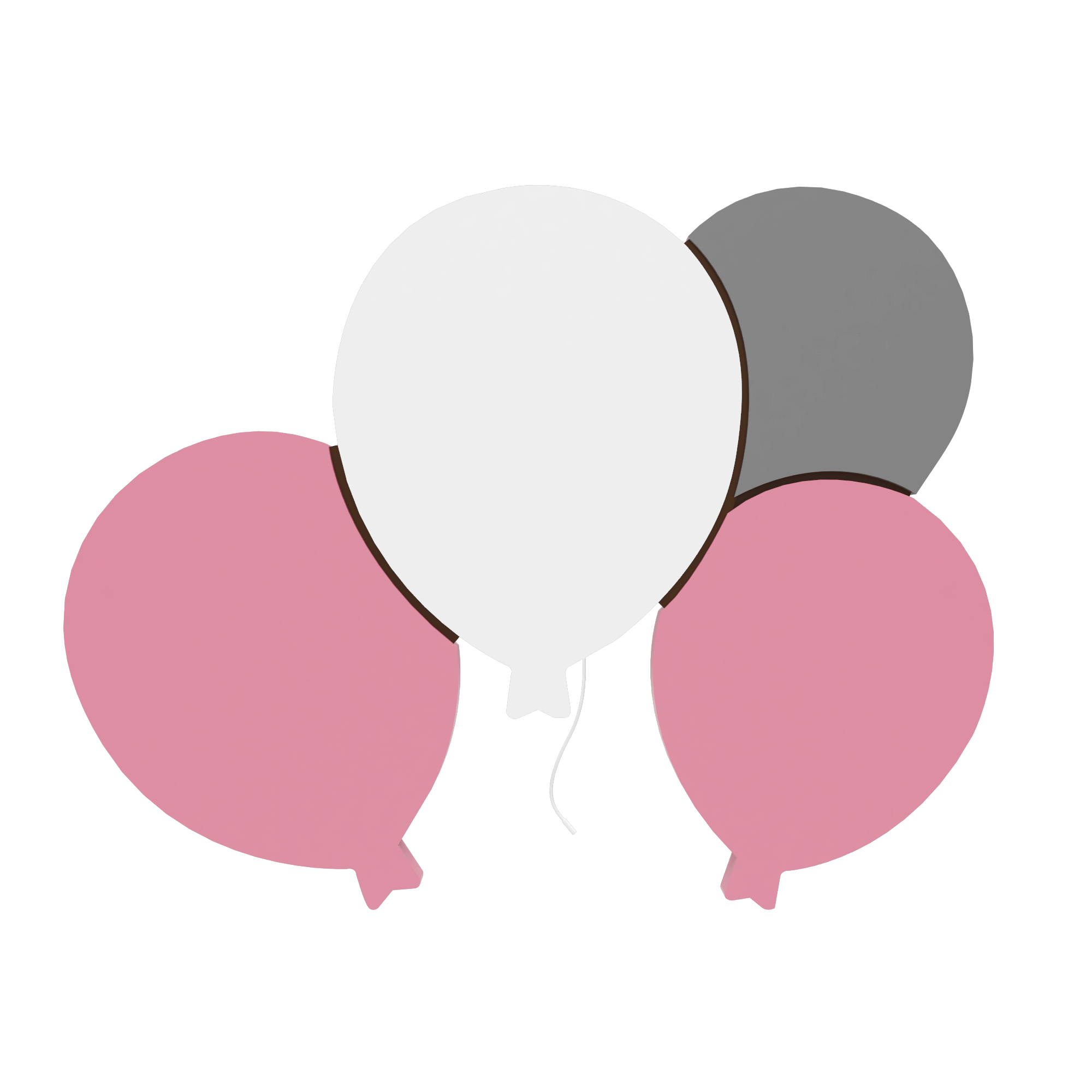 luminaire murale chambre bébé quatre ballons rose